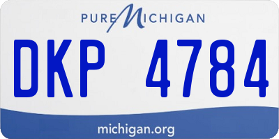 MI license plate DKP4784
