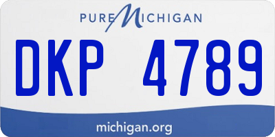 MI license plate DKP4789