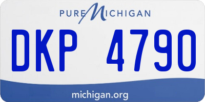 MI license plate DKP4790