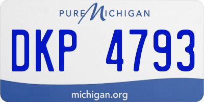 MI license plate DKP4793