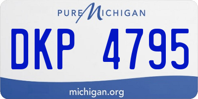 MI license plate DKP4795