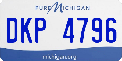 MI license plate DKP4796