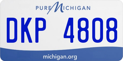 MI license plate DKP4808