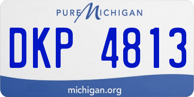 MI license plate DKP4813