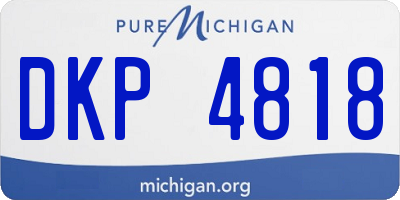 MI license plate DKP4818