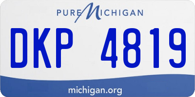 MI license plate DKP4819