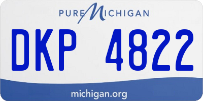 MI license plate DKP4822