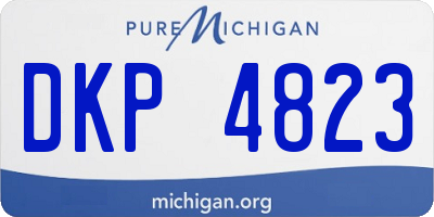 MI license plate DKP4823