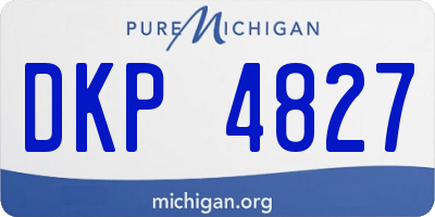MI license plate DKP4827