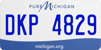 MI license plate DKP4829