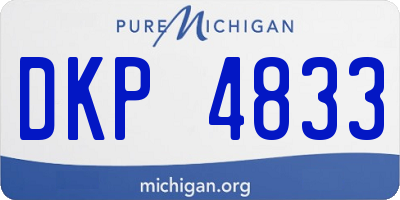 MI license plate DKP4833