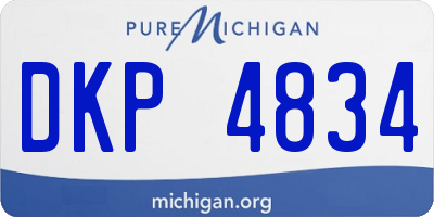 MI license plate DKP4834