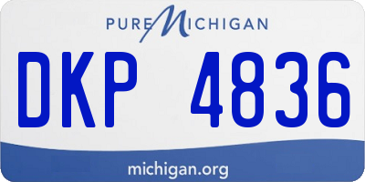 MI license plate DKP4836