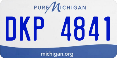 MI license plate DKP4841