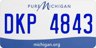 MI license plate DKP4843