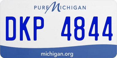 MI license plate DKP4844
