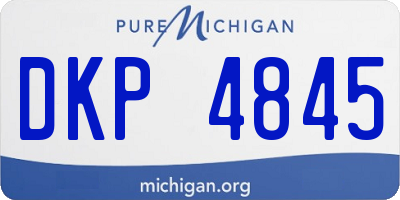 MI license plate DKP4845