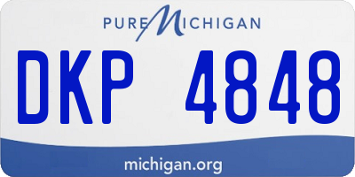 MI license plate DKP4848