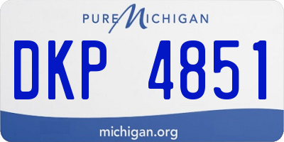 MI license plate DKP4851