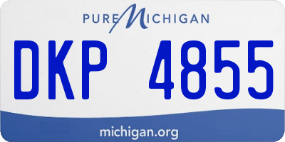 MI license plate DKP4855