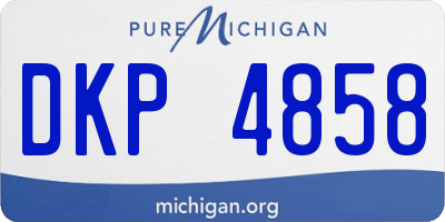MI license plate DKP4858
