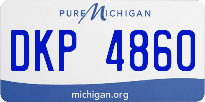 MI license plate DKP4860
