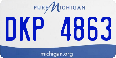 MI license plate DKP4863