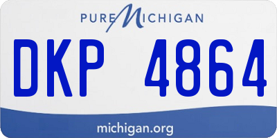 MI license plate DKP4864