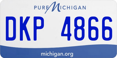 MI license plate DKP4866