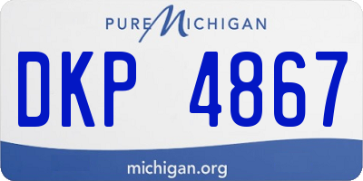 MI license plate DKP4867