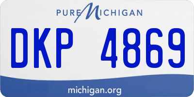 MI license plate DKP4869