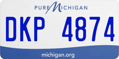 MI license plate DKP4874