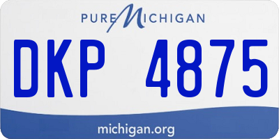 MI license plate DKP4875