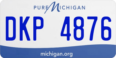 MI license plate DKP4876