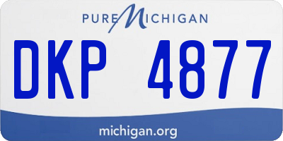 MI license plate DKP4877