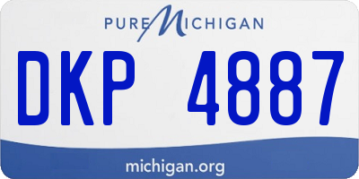 MI license plate DKP4887