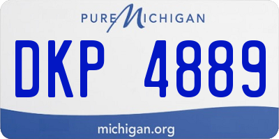 MI license plate DKP4889