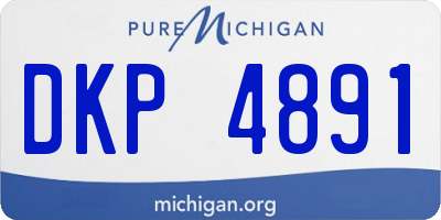 MI license plate DKP4891
