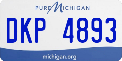 MI license plate DKP4893
