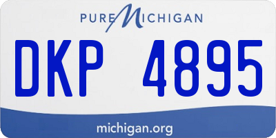 MI license plate DKP4895