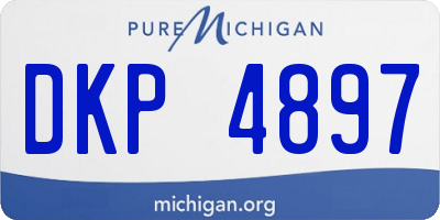 MI license plate DKP4897