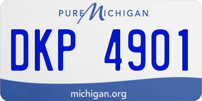 MI license plate DKP4901