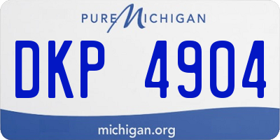MI license plate DKP4904