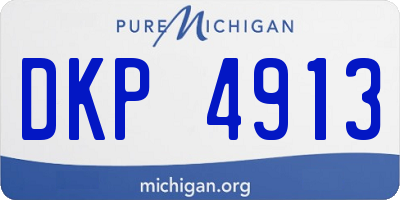 MI license plate DKP4913