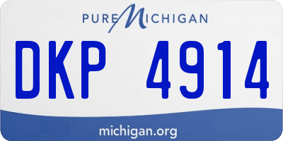 MI license plate DKP4914
