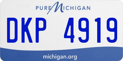MI license plate DKP4919