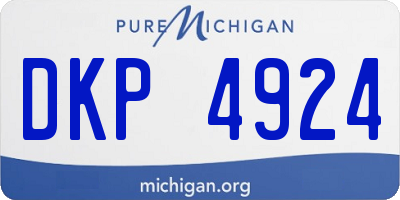 MI license plate DKP4924