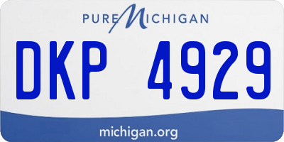 MI license plate DKP4929