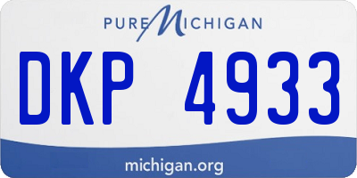 MI license plate DKP4933