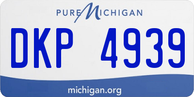 MI license plate DKP4939